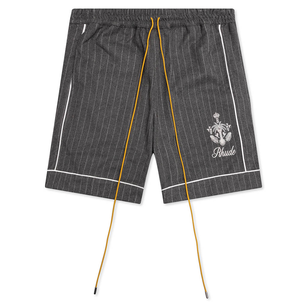 Rhude Stripped Shorts "GreyWhite"