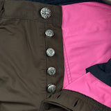 Chrome Hearts Leather Double Knee Carpenter Nylon Pants Brown
