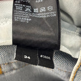 Amiri MX1 Leather Detail Skinny Jeans Stone Indigo