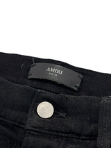 Amiri Mx1 Waxed Ribbed Denim Black