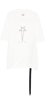 Rick Owens DRKSHDW Star Graphic Tommy Tee White