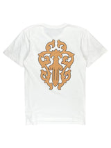 Chrome Hearts White Orange Striped Dagger Tee