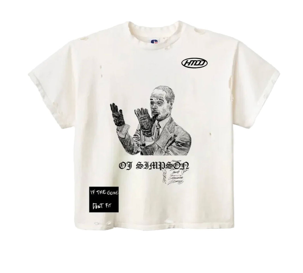 HMDD OJ Squeeze Vintage Tee White