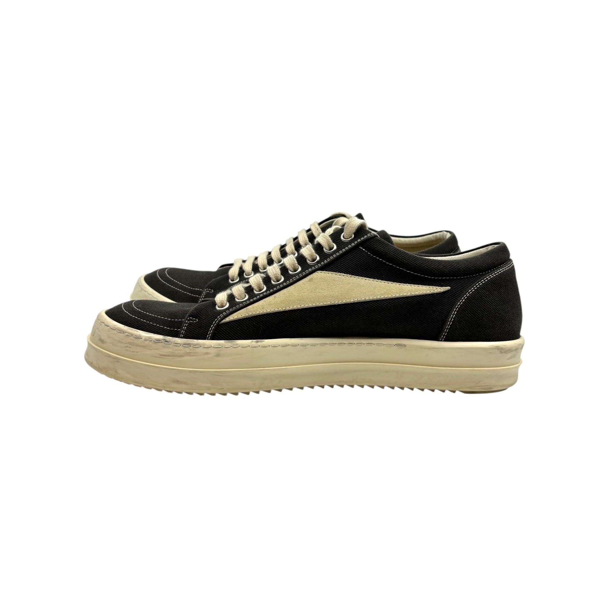 Rick Owens DRKSHDW EDFU Vintage Sneakers Taupe Grey
