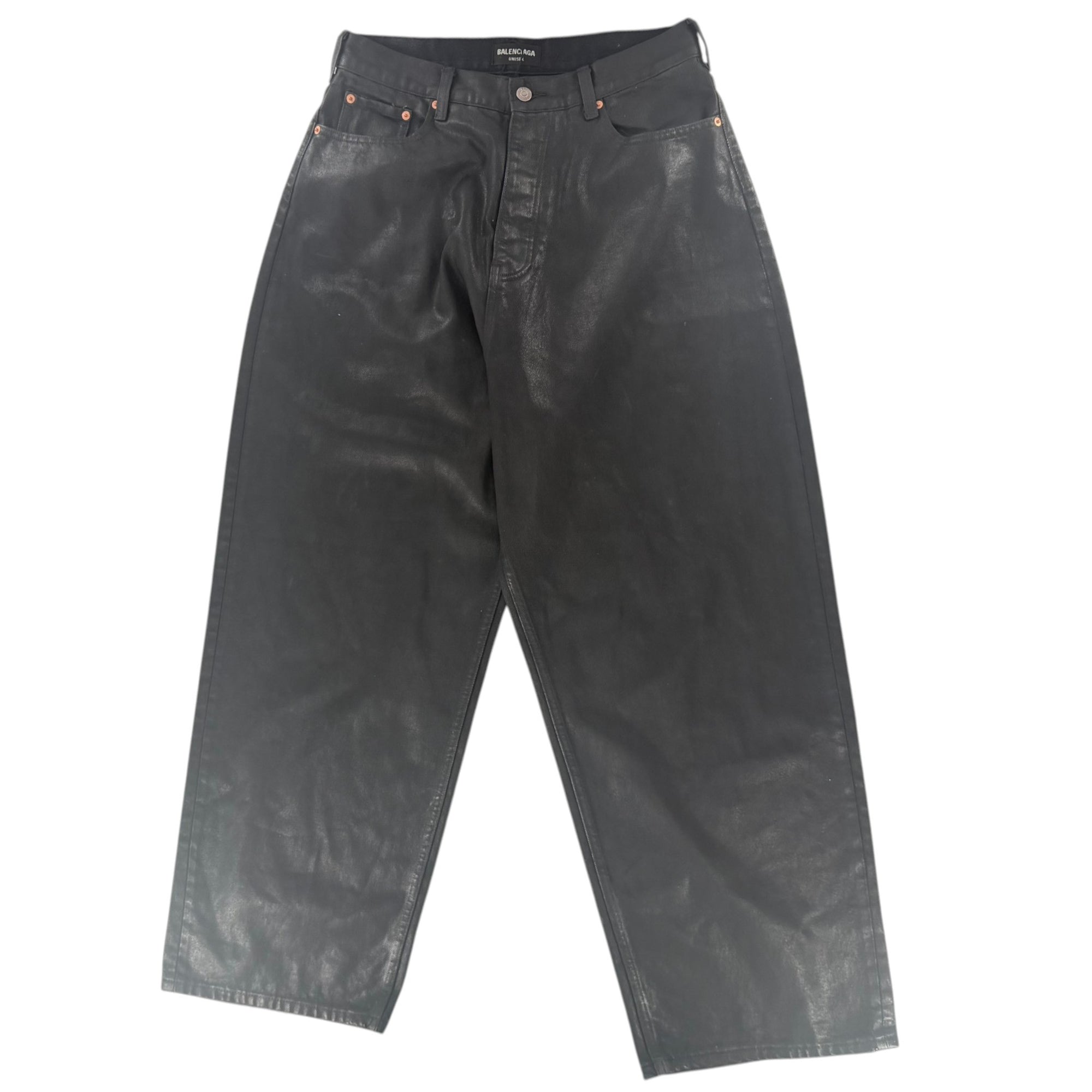Balenciaga Waxed Denim Black