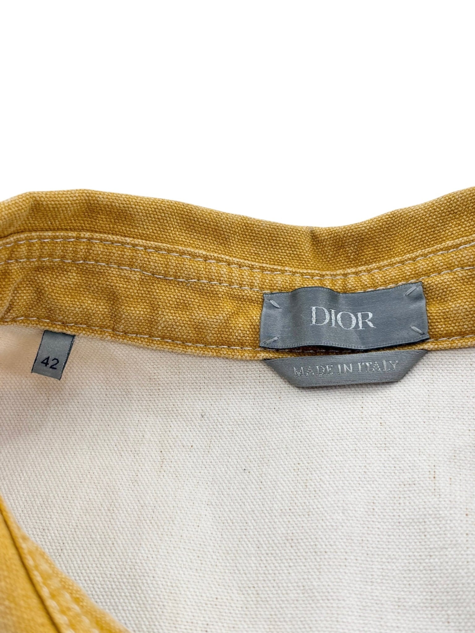 Dior x Stone Island Button Up Shirt Yellow