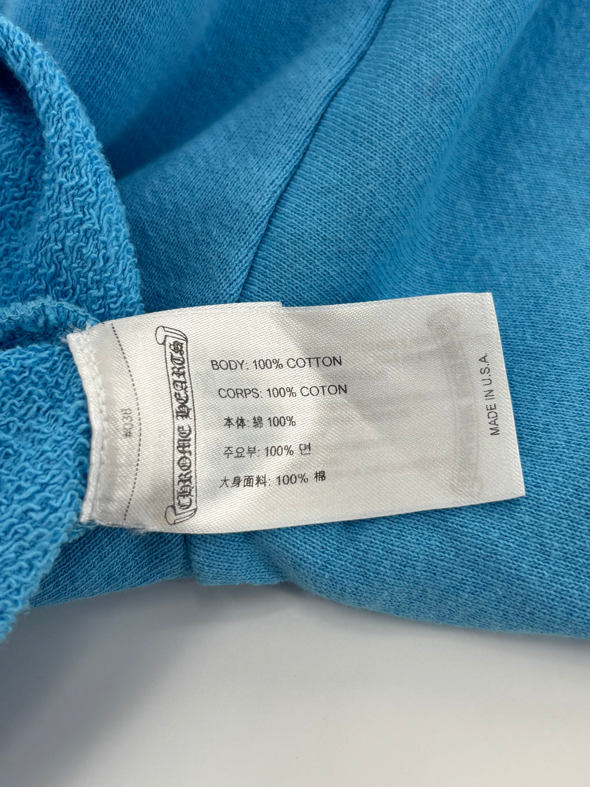 Chrome Hearts x Matty Boy Brain New Crewneck Sweatshirt Blue
