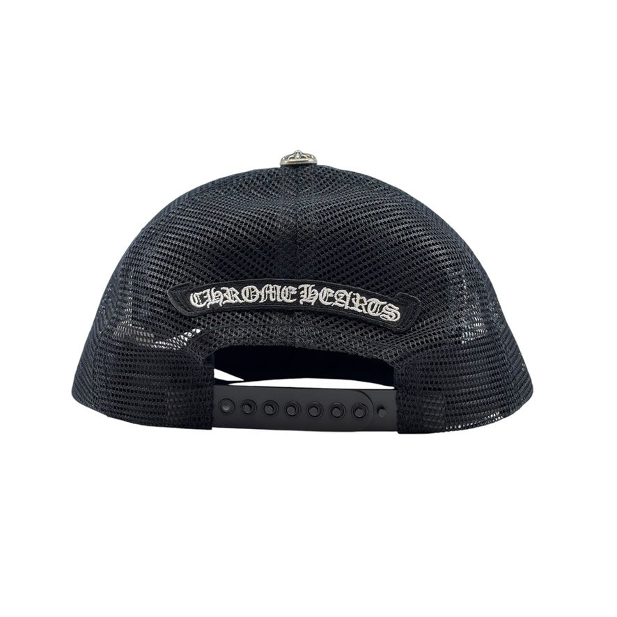 Chrome Hearts Pony Hair Cemetery Cross Patch Trucker Hat