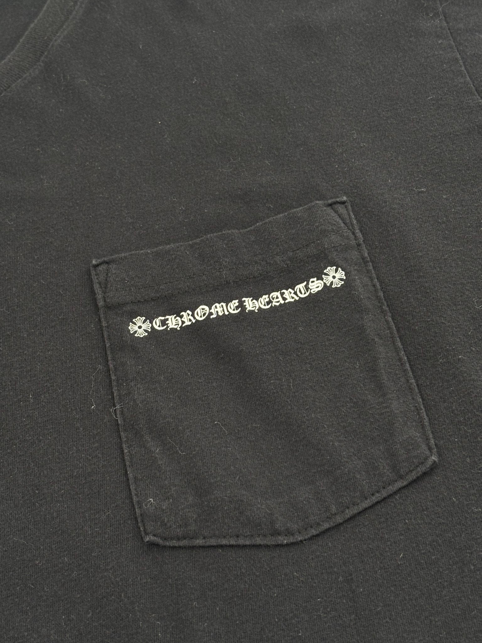 Chrome Hearts Spine Cemetery Cross Long-Sleeve Tee