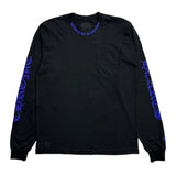 Chrome Hearts Neck Scroll Logo L/S Black Blue