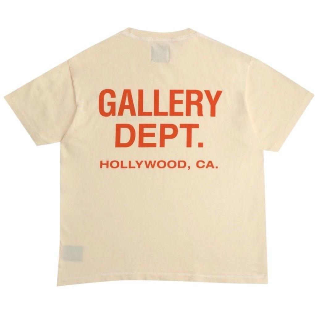 Gallery Dept. Souvenir T-Shirt Cream/Orange - Lightly Worn