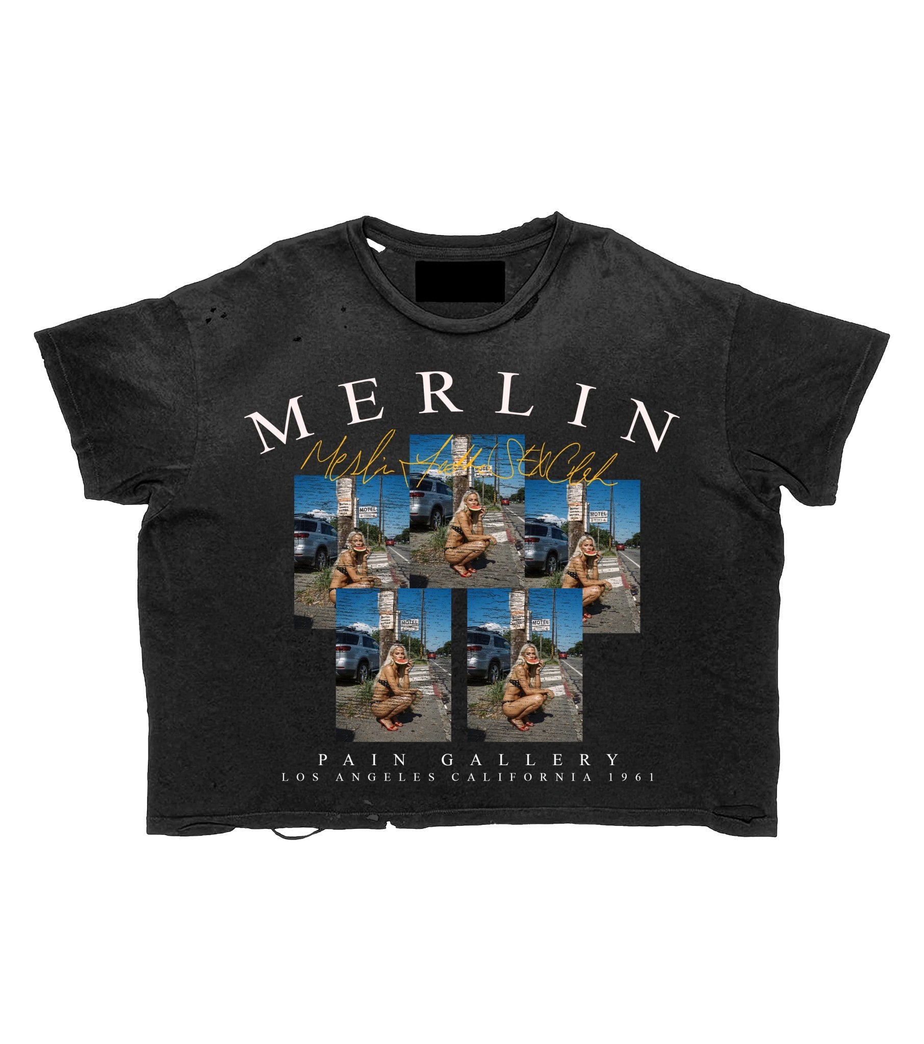 Merlin Pain Gallery Tee Black