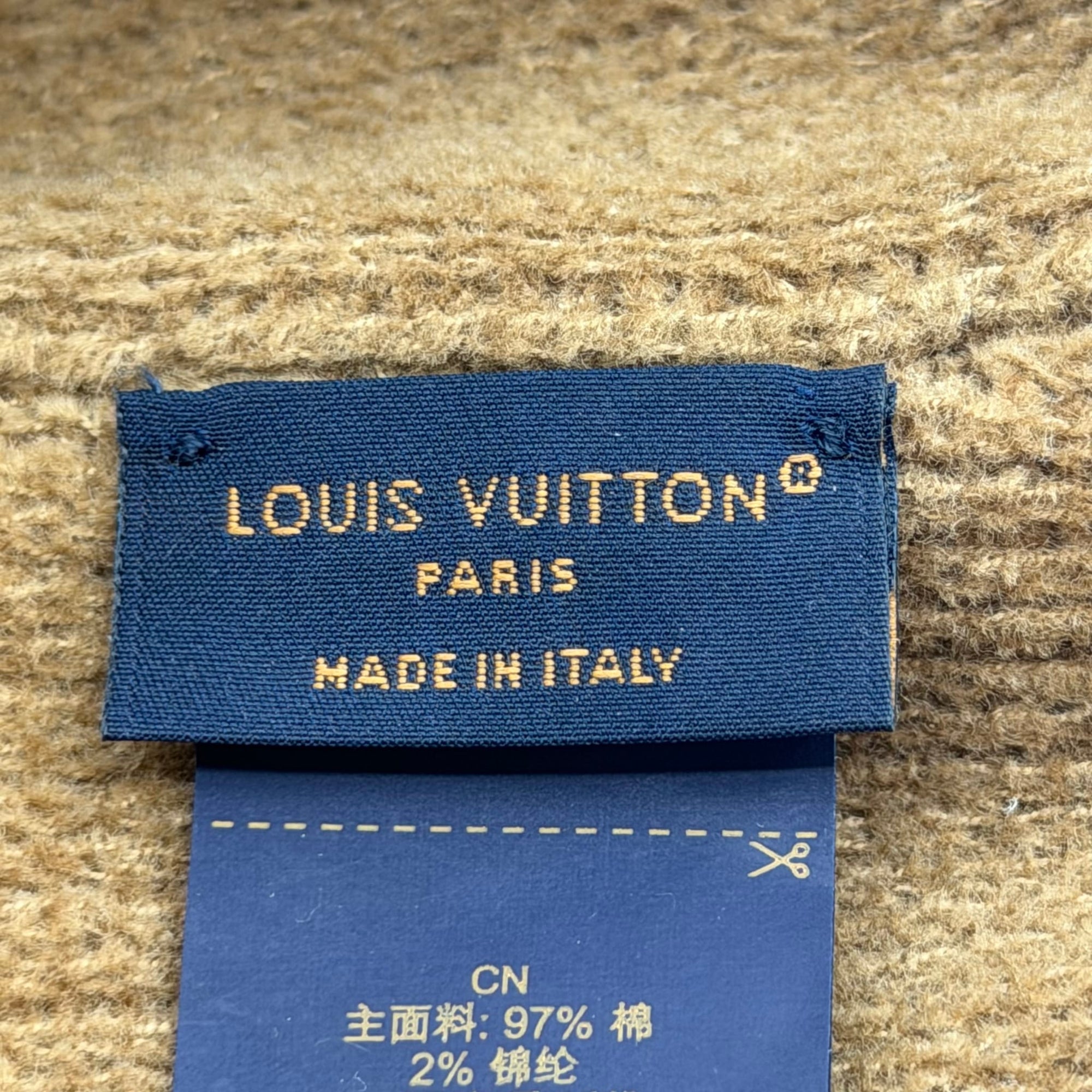 Louis Vuitton LV Crush Monogram Beanie Camel