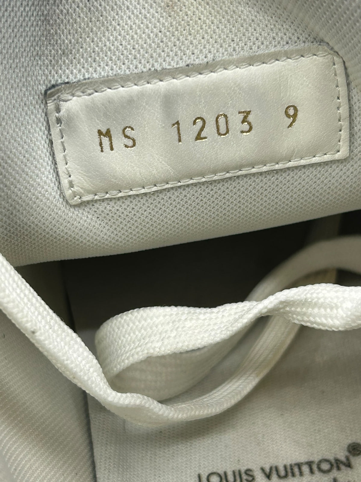 Louis Vuitton Monogram Denim Trainer Black White