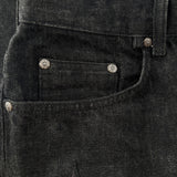 Chrome Hearts Star Patch Raw Denim Jeans Black