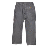 Carhartt Distressed Double Knee Carpenter Pants Grey