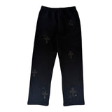 Chrome Hearts Cross Patch Sweatpants Black