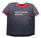 ERD Logo Ringer Tee Red Grey