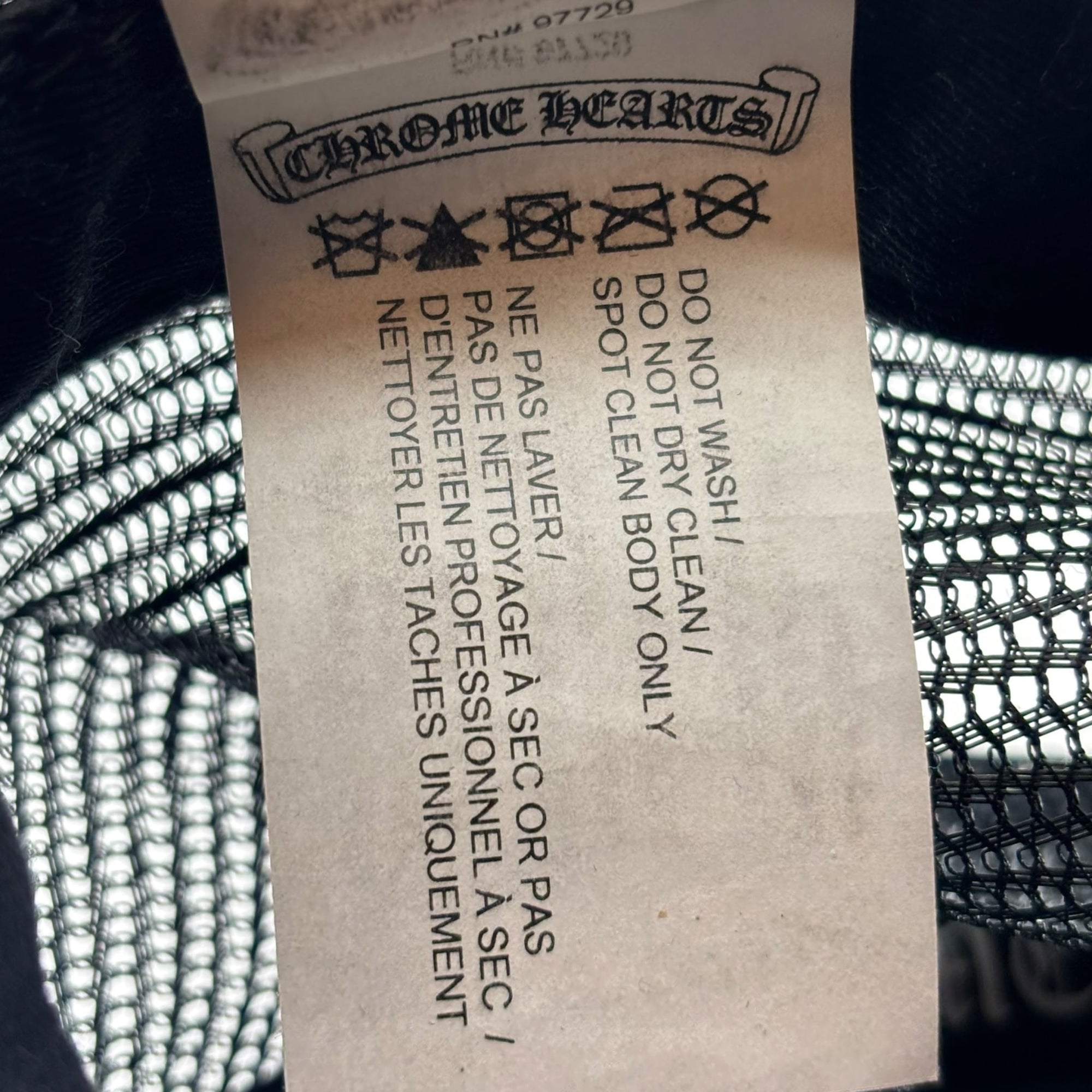 Chrome Hearts CH Las Vegas Trucker Hat Black/Black