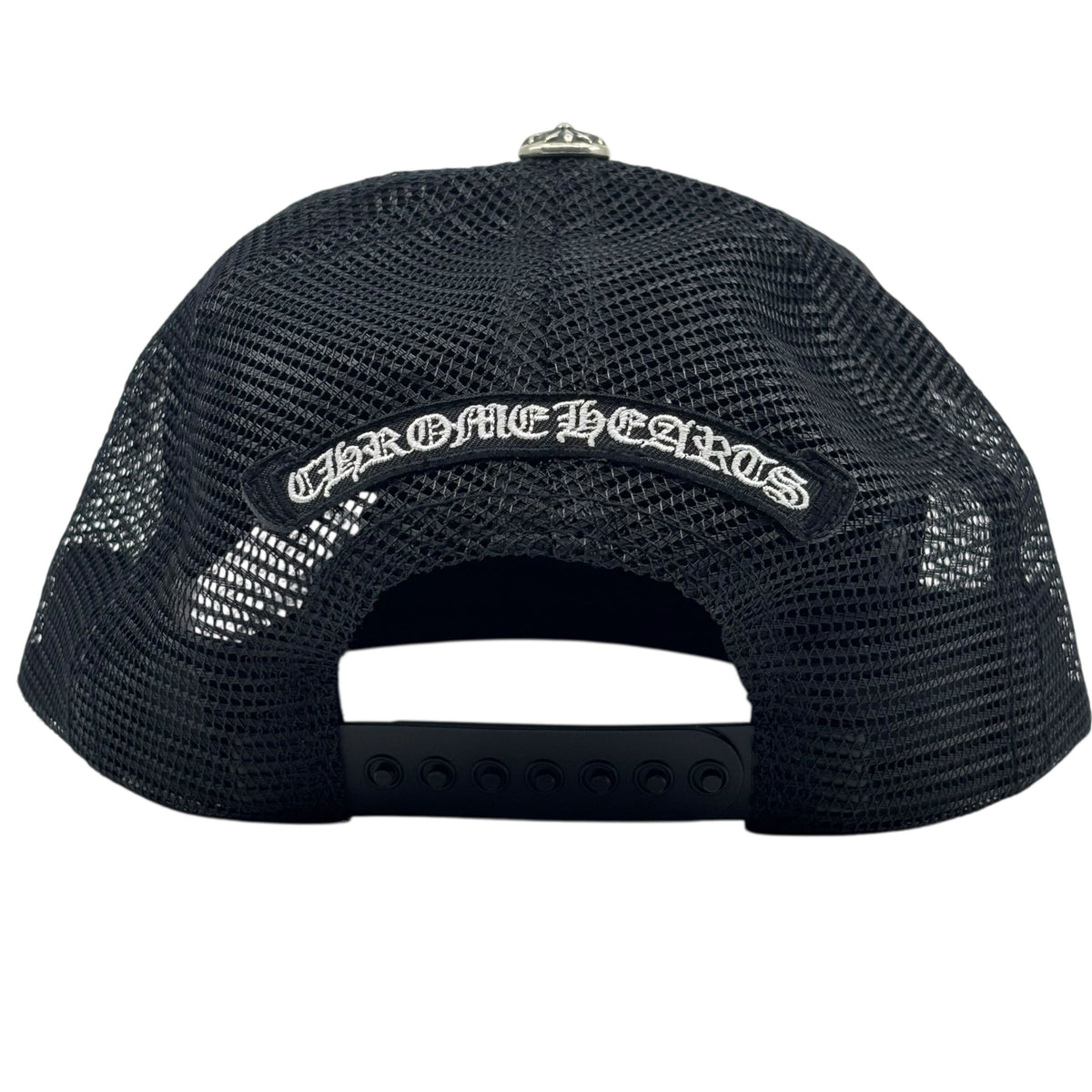 Chrome Hearts Pony Hair Cemetery Cross Patch Trucker Hat