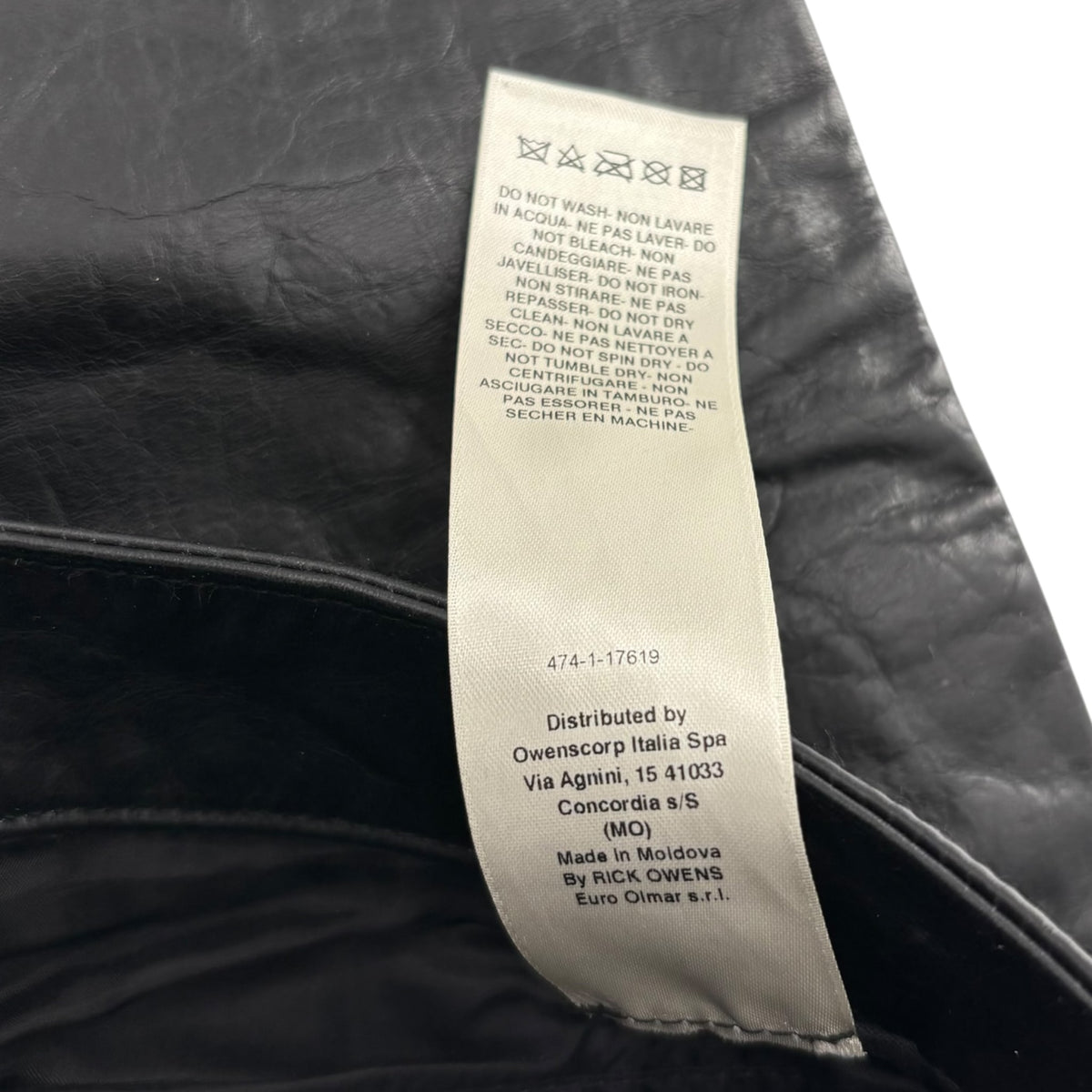 Rick Owens Skinny Leather