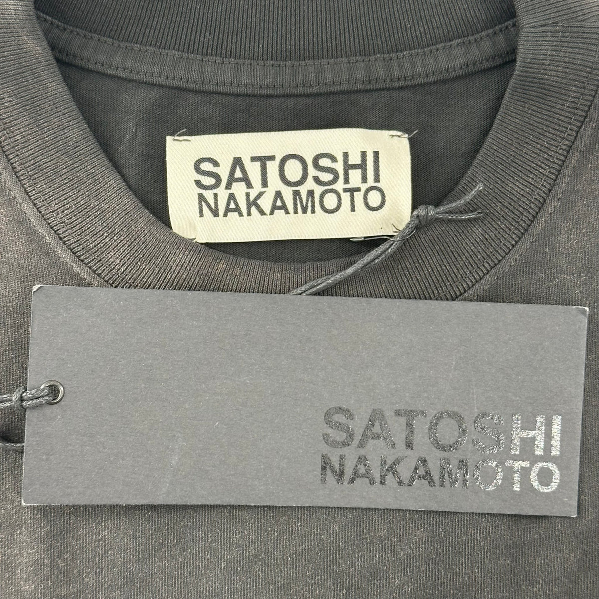 Satoshi Nakamoto Studded Logo Tee Black