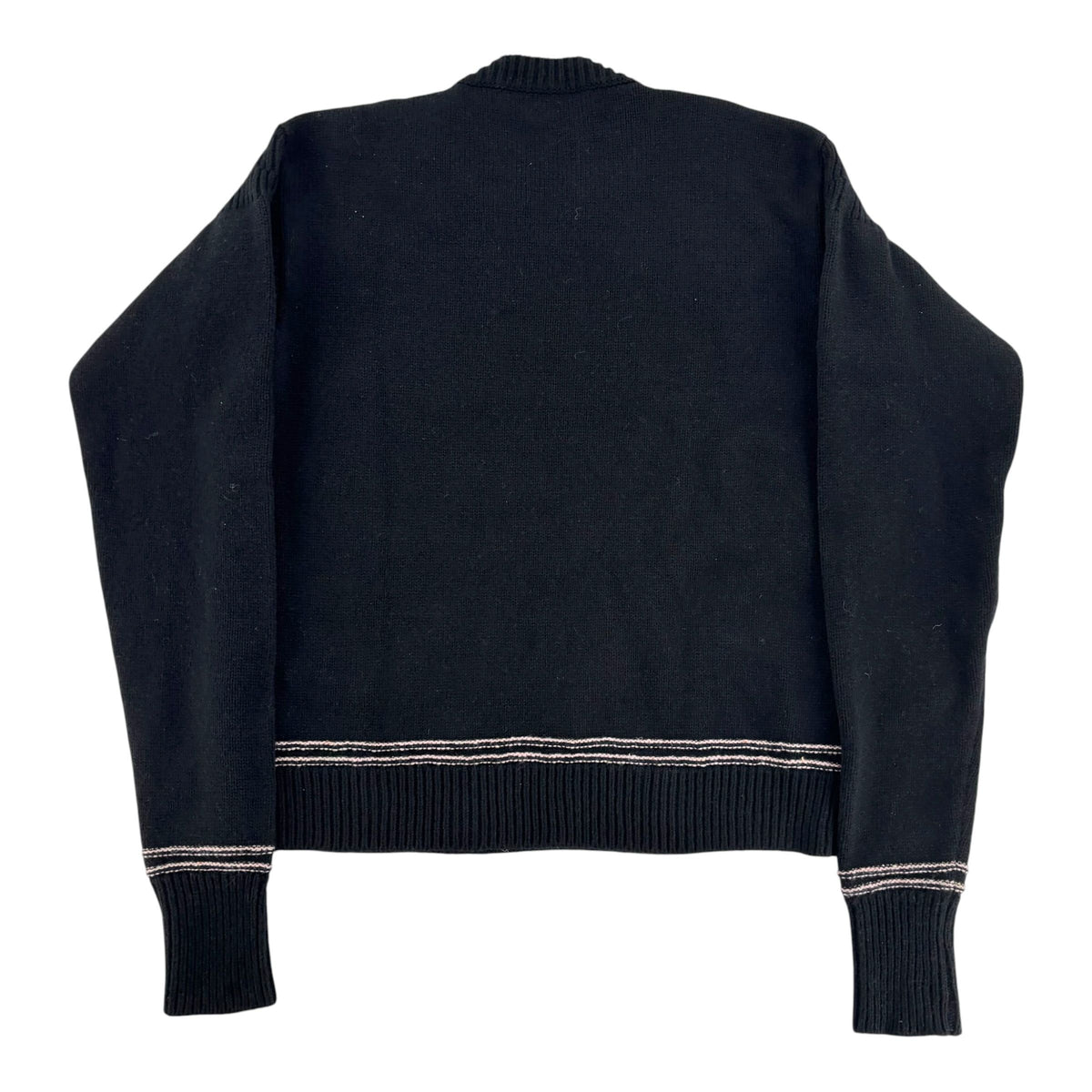 Marni Intarsia Wool Sweater Black
