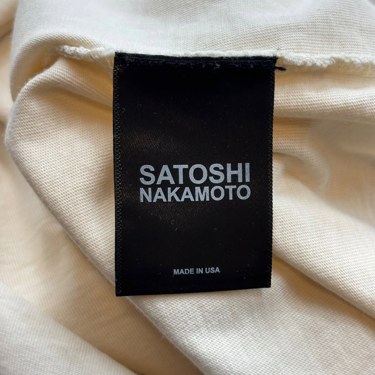 Satoshi Nakamoto Ask Satoshi Tee White