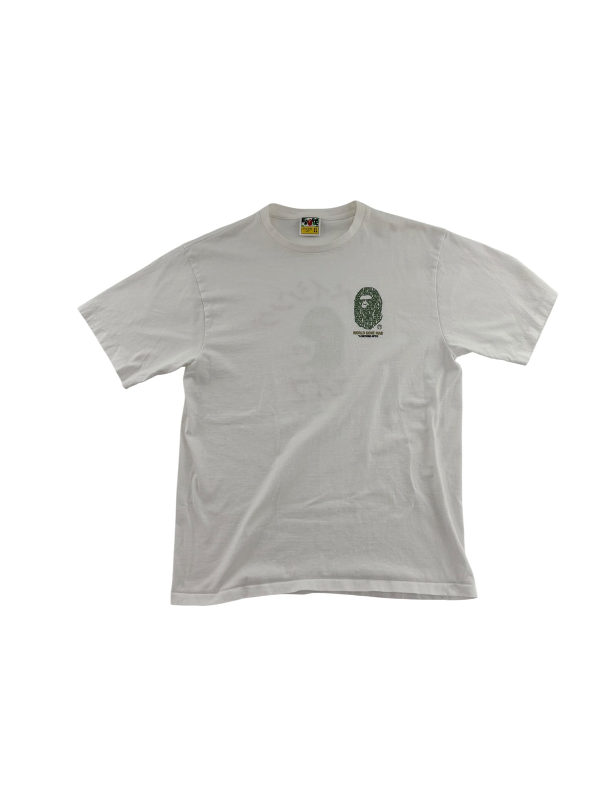 Bape World Gone Mad Tee White