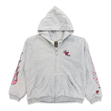Matty Boy Anti Promo Sadistic Thermal-Lined Zip-Up Hoodie Grey