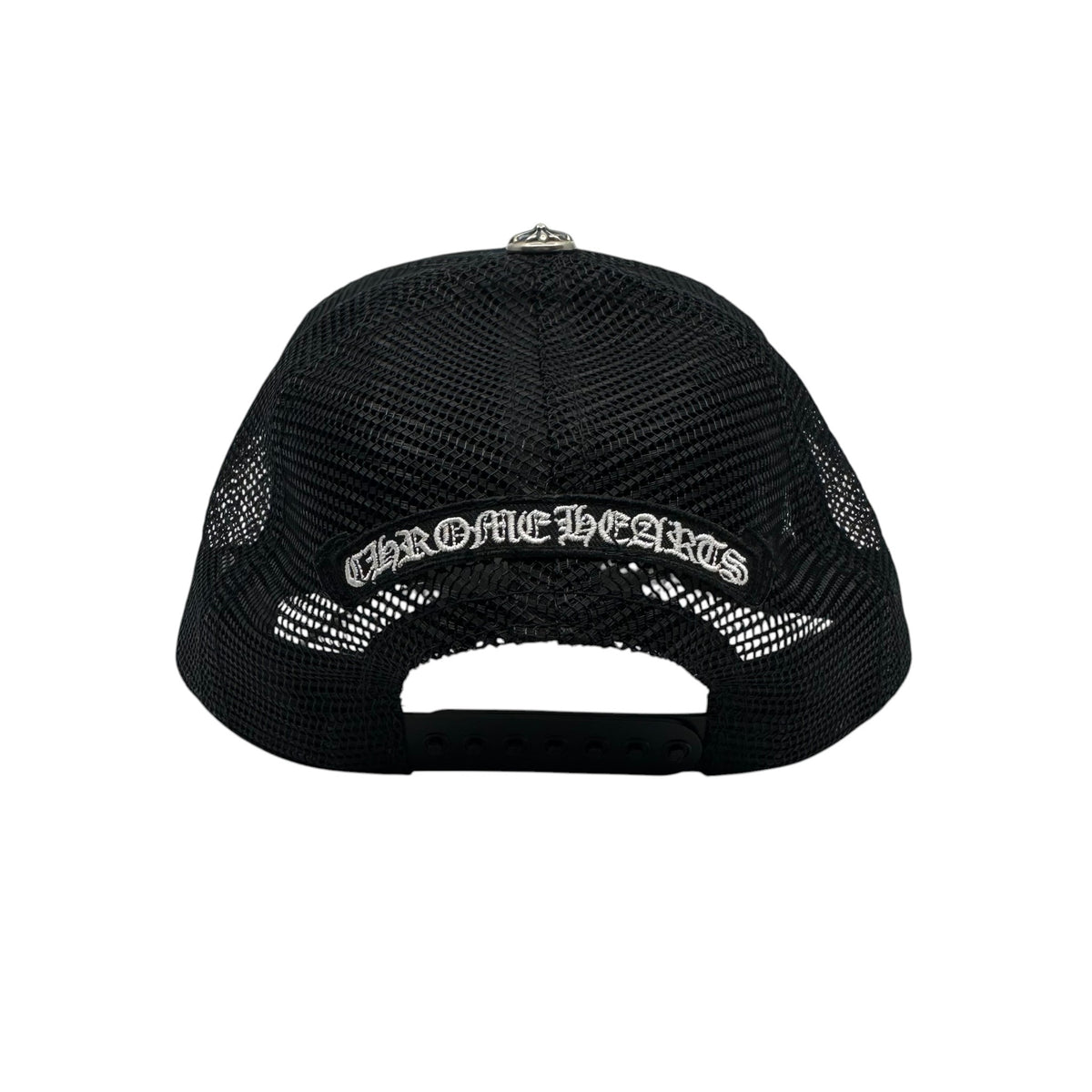 Chrome Hearts Pony Hair Cemetery Cross Patch Trucker Hat