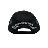 Chrome Hearts Pony Hair Cemetery Cross Patch Trucker Hat