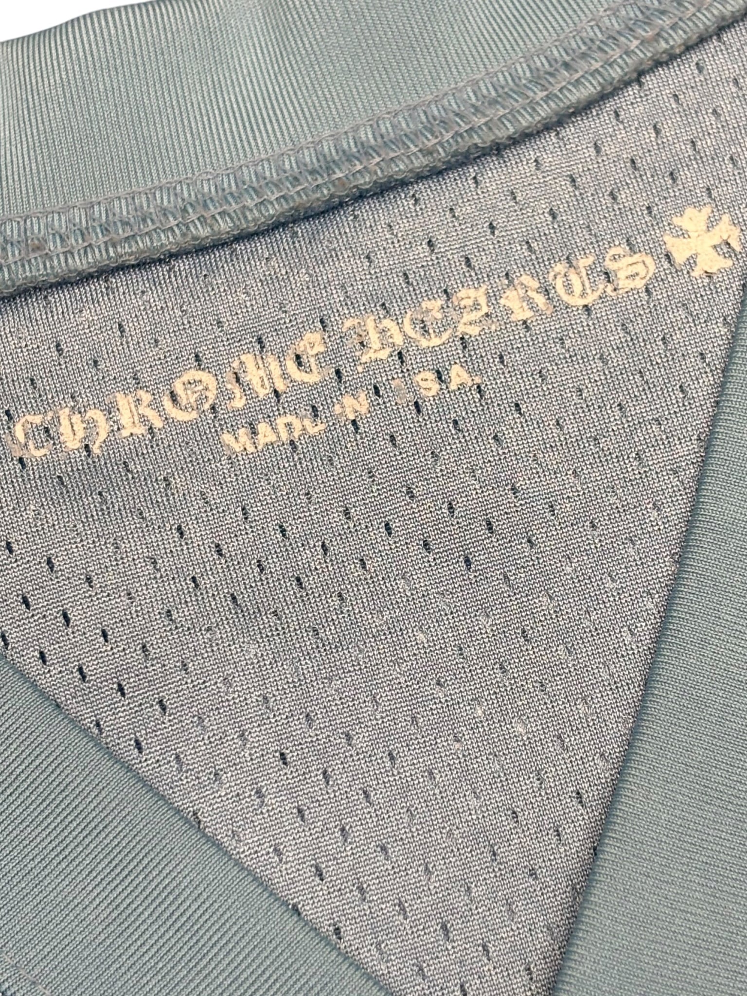 Chrome Hearts Mesh Short Sleeve Jersey Blue