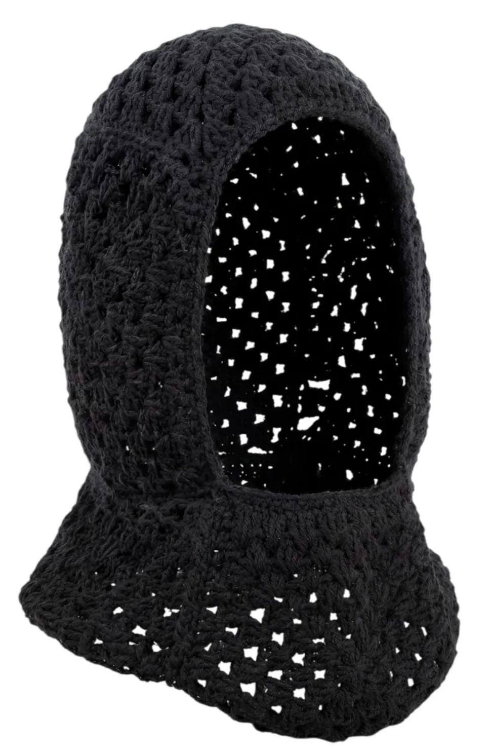 Arkyve Shadow Crochet Hood Black