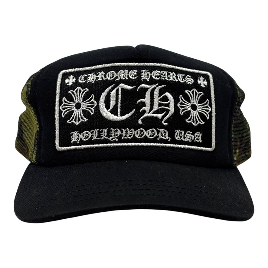 Chrome Hearts CH Hollywood Trucker Hat Black/Camo