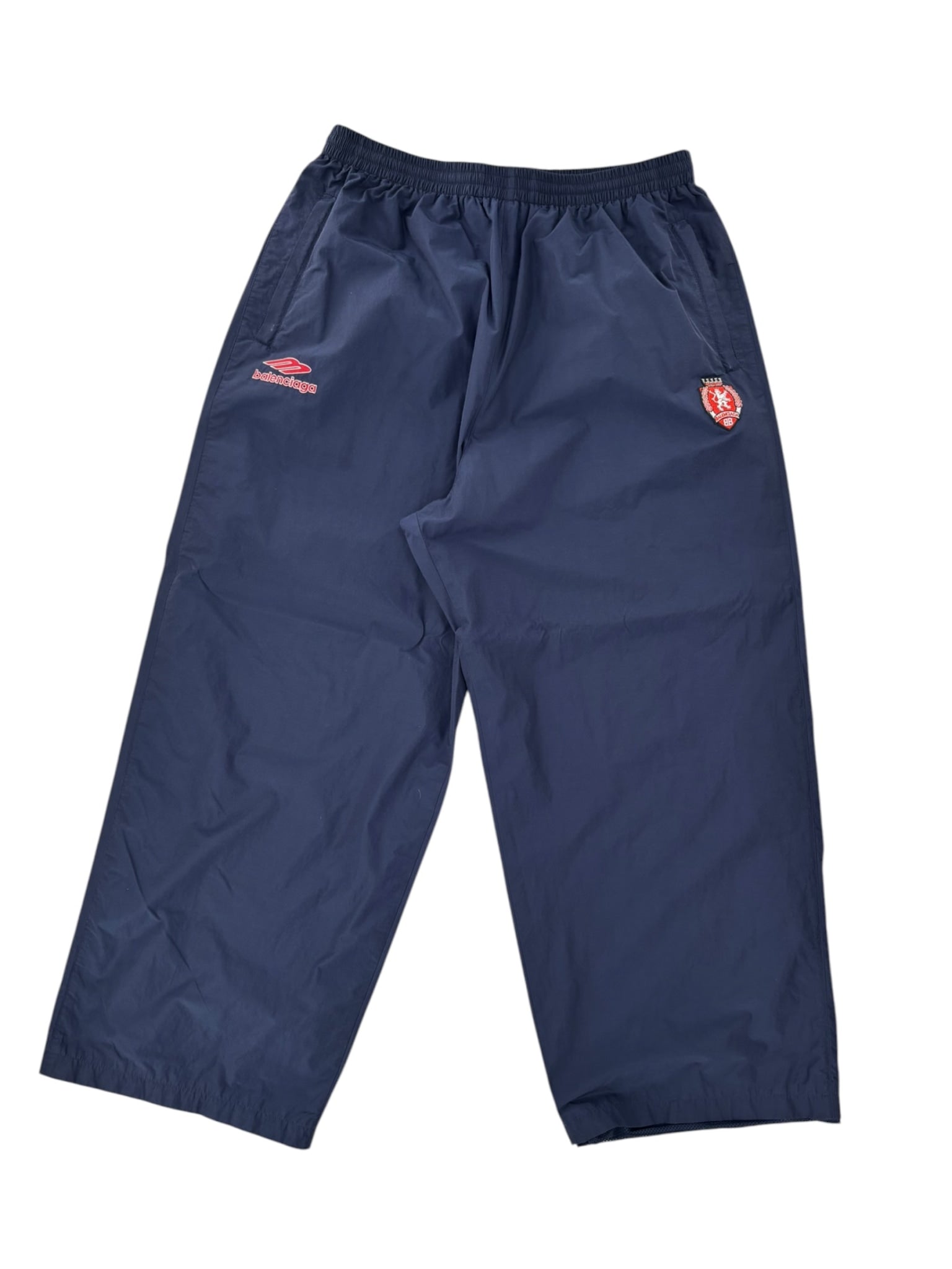 Balenciaga 3B Football Tracksuit Pants Dark Navy