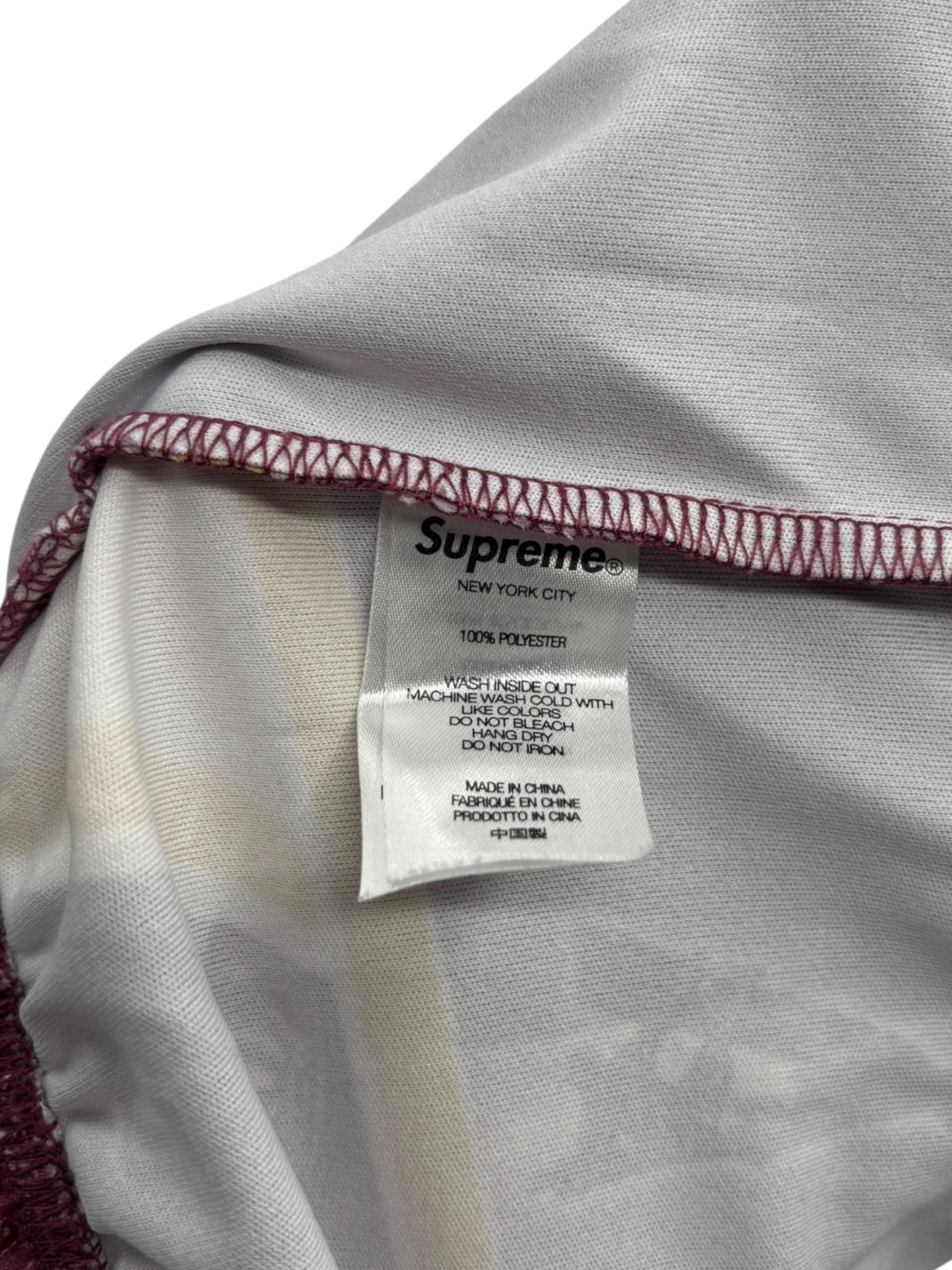 Supreme Por Ciento Soccer Short Burgundy