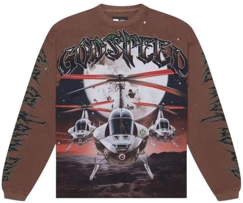 Godspeed Airstrike Longsleeve Tee "Brown"