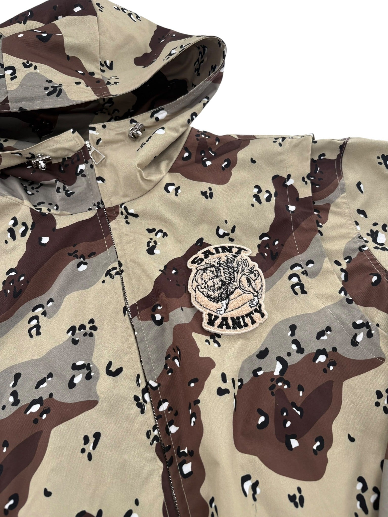 Saint Vanity Nylon Hooded Jacket Desert Camo