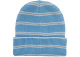 Supreme Metallic Stripe Beanie Light Blue