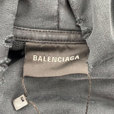 Balenciaga Rip Pocket Zip Up Hoodie