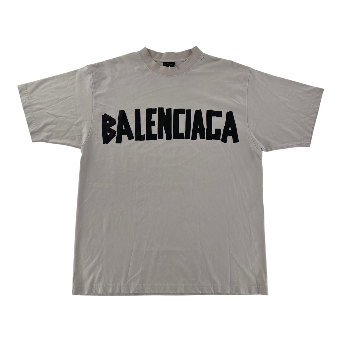 Balenciaga Tape Logo Shirt White