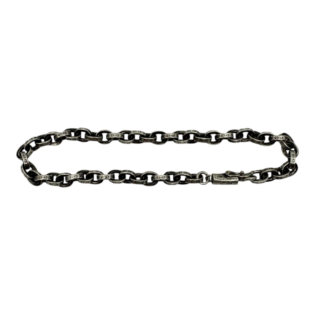 Chrome Hearts Paper Chain Silver Bracelet 8"