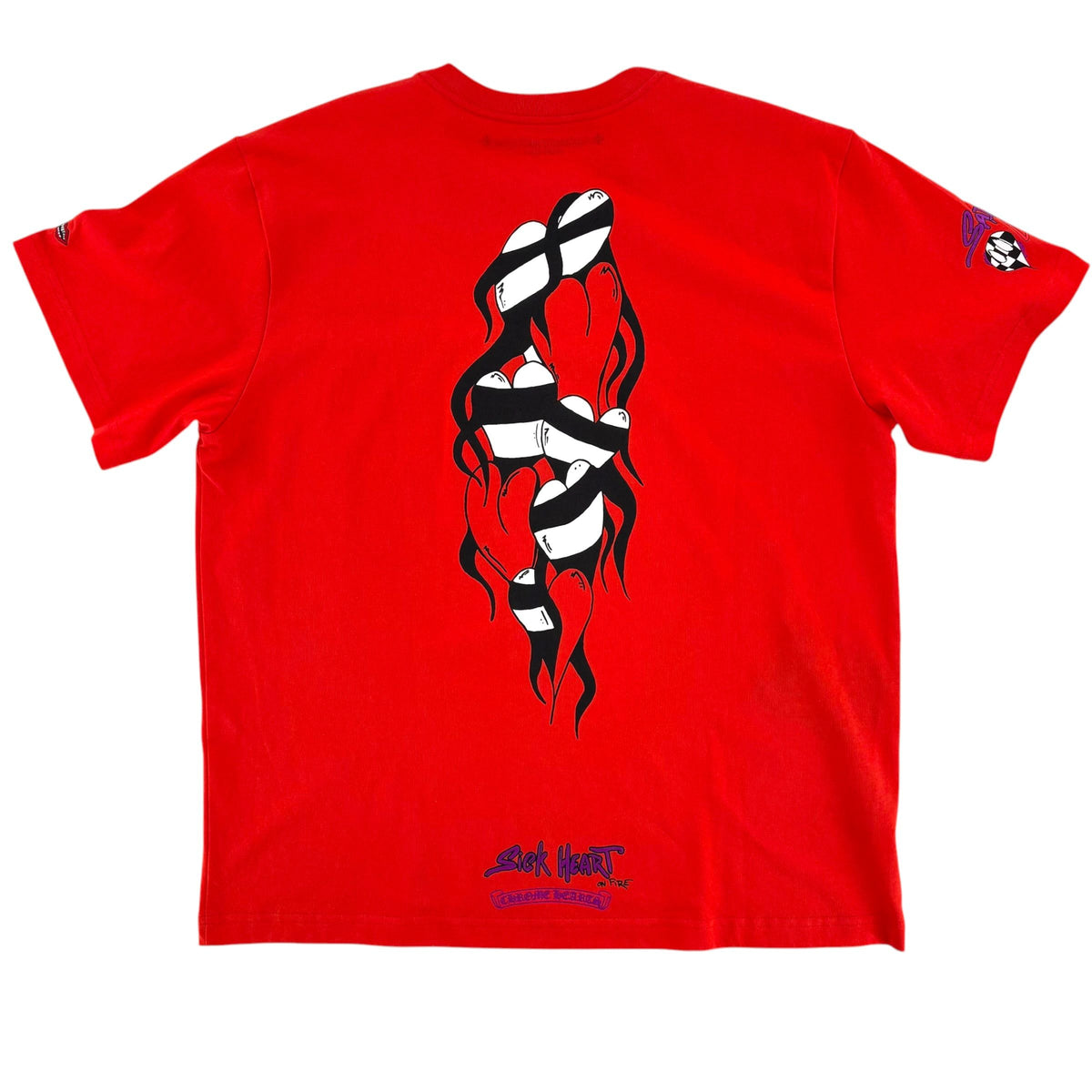 Chrome Hearts Matty Boy Sadistic Lipstick T-shirt Red
