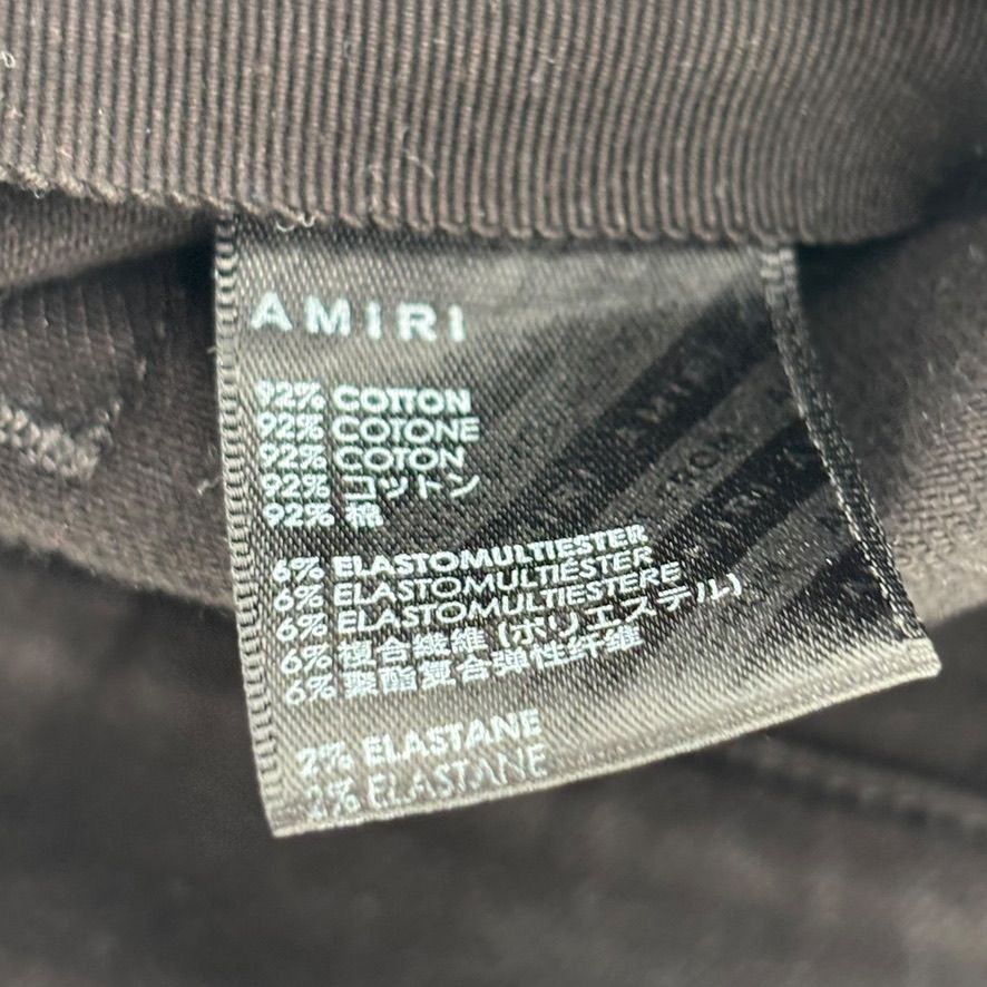 Amiri Black Distressed Skinny Jeans