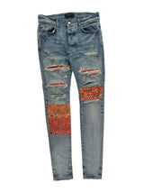 Amiri Bandana Artpatch Jeans Orange