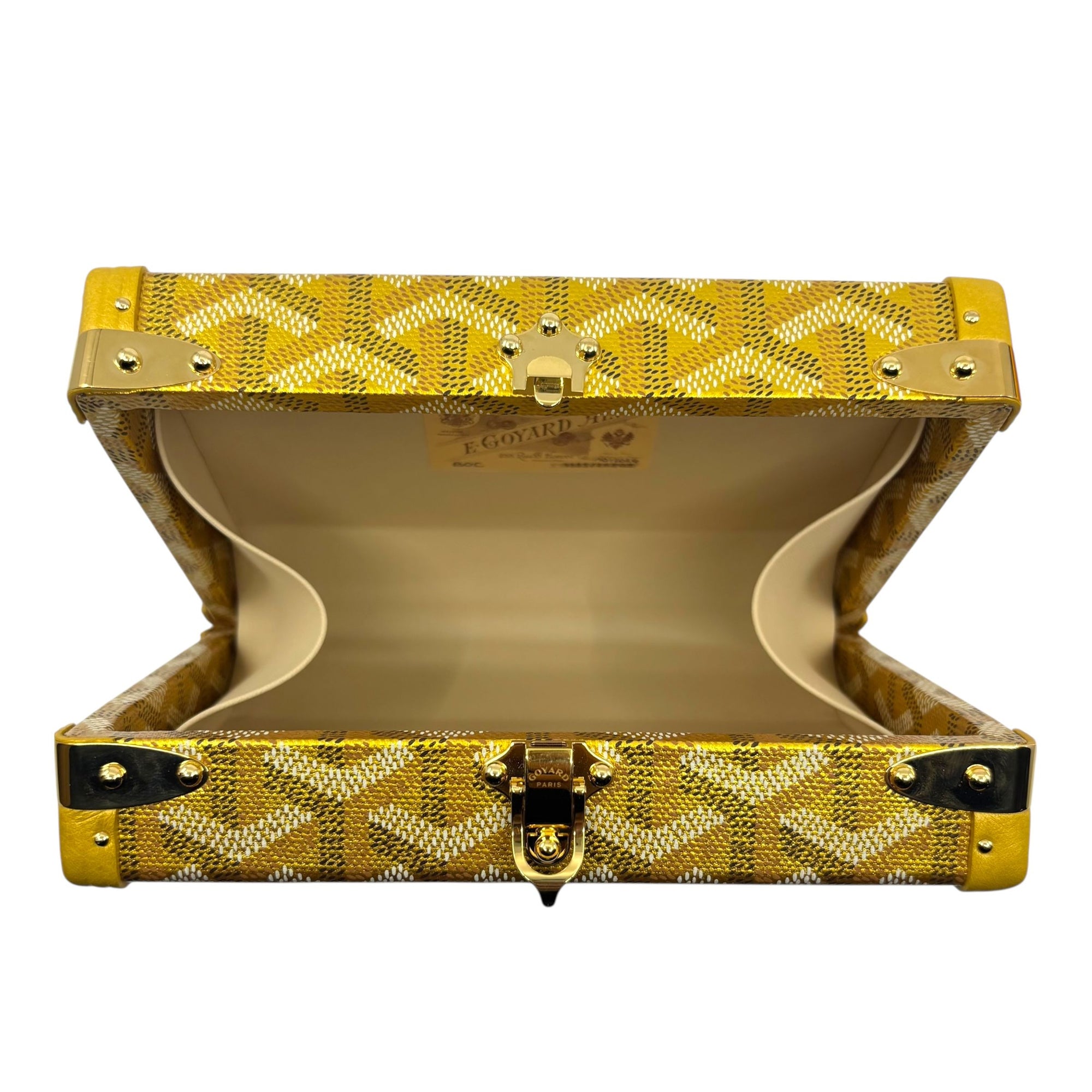 Goyard Minaudiere Trunk Bag Gold