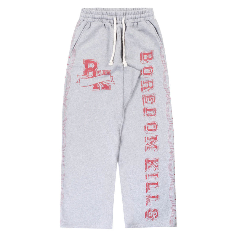 Boredom Kills Collegiate Sweats Grey/Red