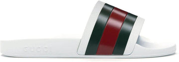 Gucci Pursuit Pool Slides White
