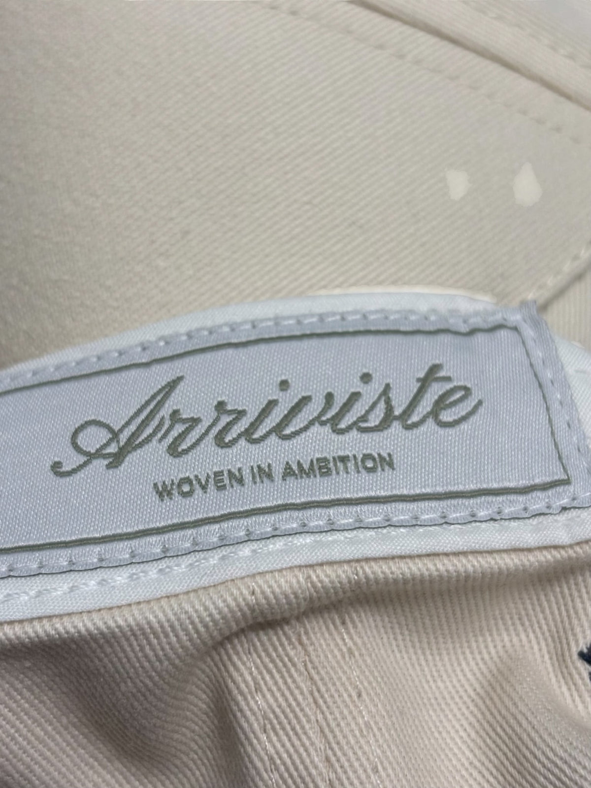 Arriviste Flow State Snapback Cream Navy Blue
